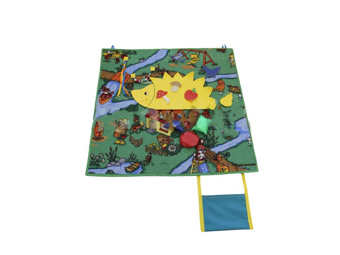 Тактильное панно (на ковролине) 80*80 фото 1