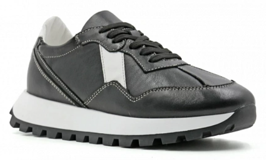 Кроссовки ортопедические женские кожаные Ортомода 95256-Х-001 черные увеличенной полноты фото 8