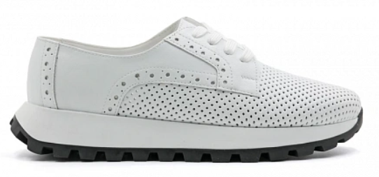 Полуботинки ортопедические женские кожаные Ортомода 825258-Х-005 К белые увеличенной полноты фото 2