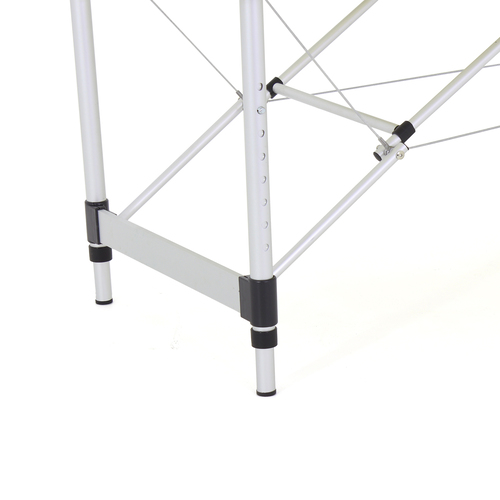 Массажный стол складной MED-MOS JFAL03 3-х секционный, овал, алюминиевая рама фото 12