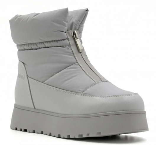 Обувь ортопедическая сложная на утепленной подкладке дутики  женские цв.серый 88002-Т-904 фото 1