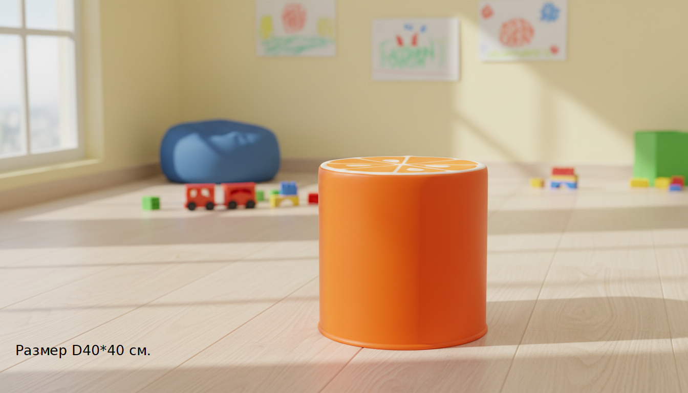 Пуф Киви, апельсин, лимон и др. 40*40 см фото 6