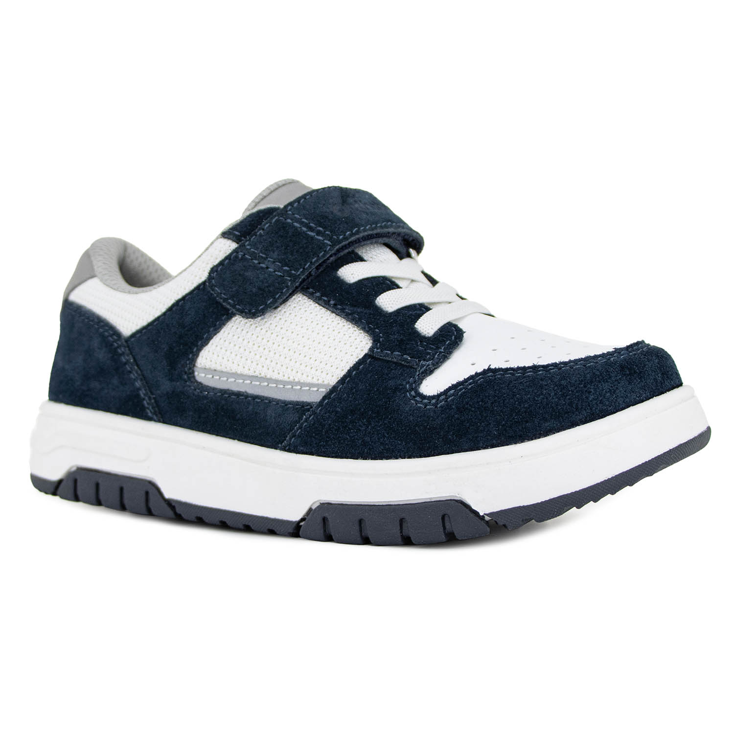 Кроссовки ортопедические Orthoboom 33054-03, цвет синий бархат с белым фото 1