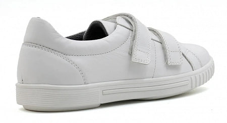 Кеды ортопедические женские кожаные Ортомода 61143-Х-605 увеличенной полноты белые фото 2