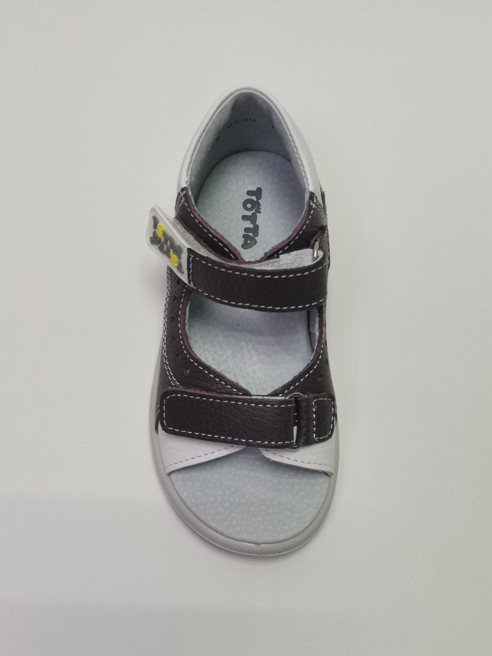 Босоножки  детские с открытым носом, серо-сиреневый/белый 0230-КП-710,709 фото 4