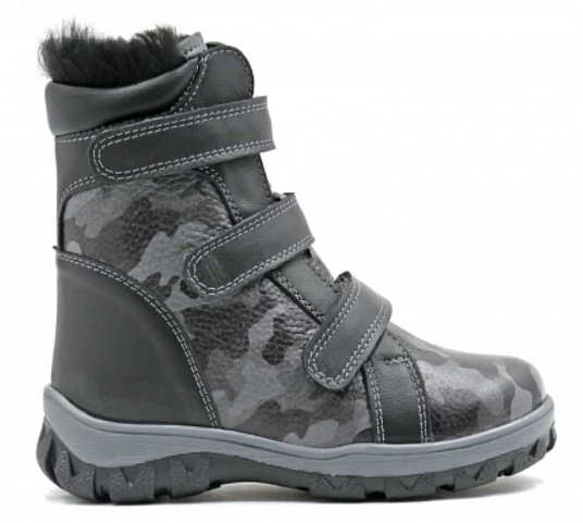 Обувь ортопедическая сложная на утепленнной подкладке ботинки детские цв.серый 21189-ХМ-204-В фото 7