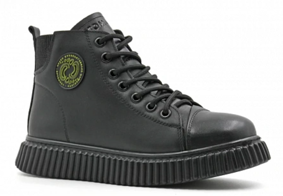 Ботинки ортопедические детские утепленные Ортомода 42527-Х-101 черные на липучках фото 1