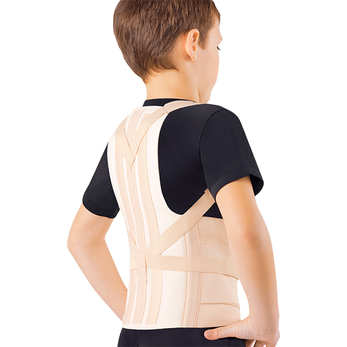 Корсет грудо-поясничный-крестцовый ORTO КГК-110, детский, полужесткая фиксация, черный фото 1