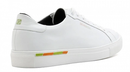 Кеды ортопедические женские кожаные Ортомода 61145-Х-605С увеличенной полноты белые фото 3